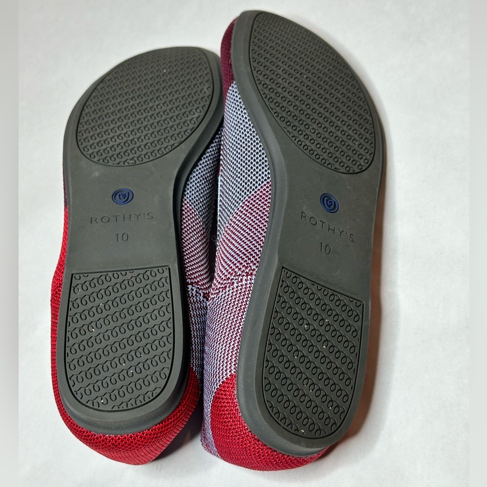 Rothy’s The Flat in Berry Colorblock Retired Limited Edition Size 10 - Picture 7 of 13